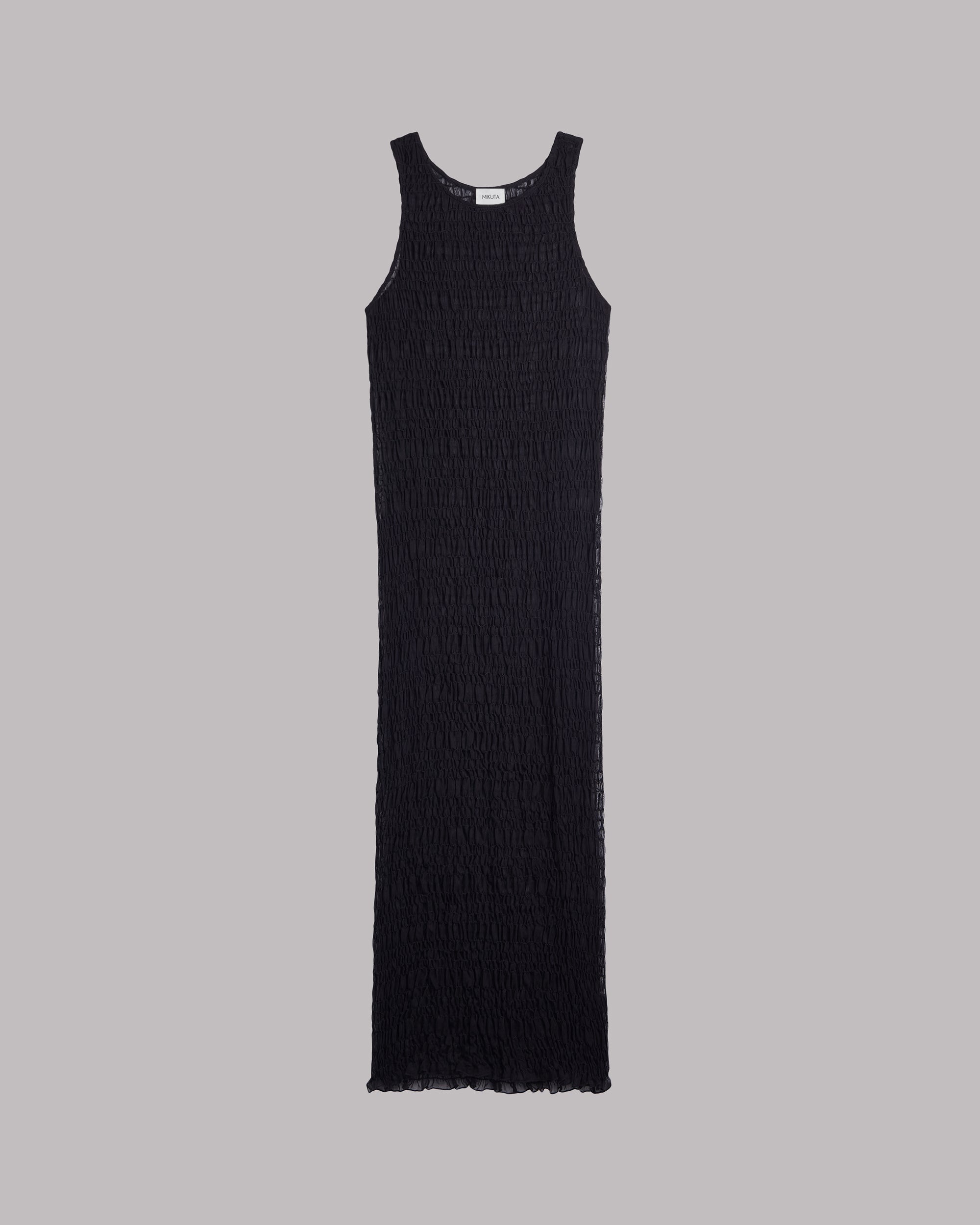The Black Long Sheer Dress - Product photo