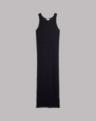 The Black Long Sheer Dress - Product photo