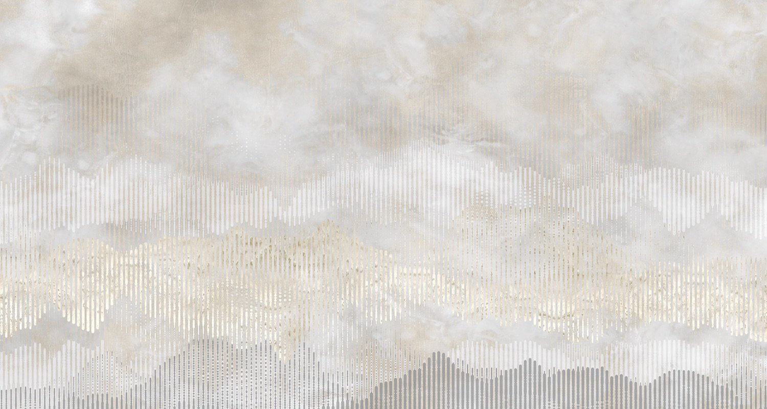SAMPLE | Violet - Beyond the Line digital print Muance White Matt Non-woven (Paper Finish) 11020m-S
