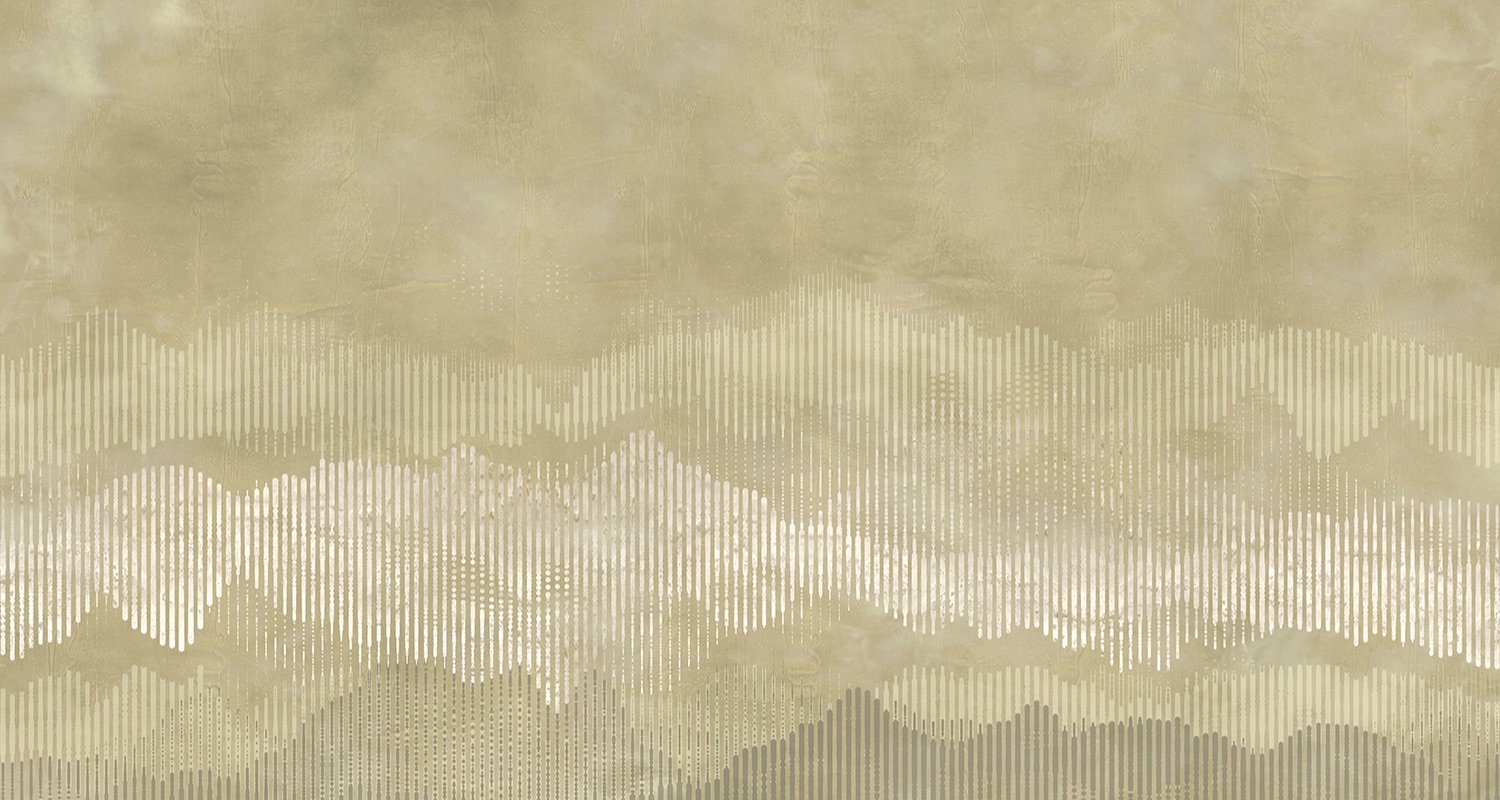 SAMPLE | Violet - Beyond the Line digital print Muance Gold Matt Non-woven (Paper Finish) 11021m-S