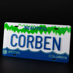 Replica BC License Plate