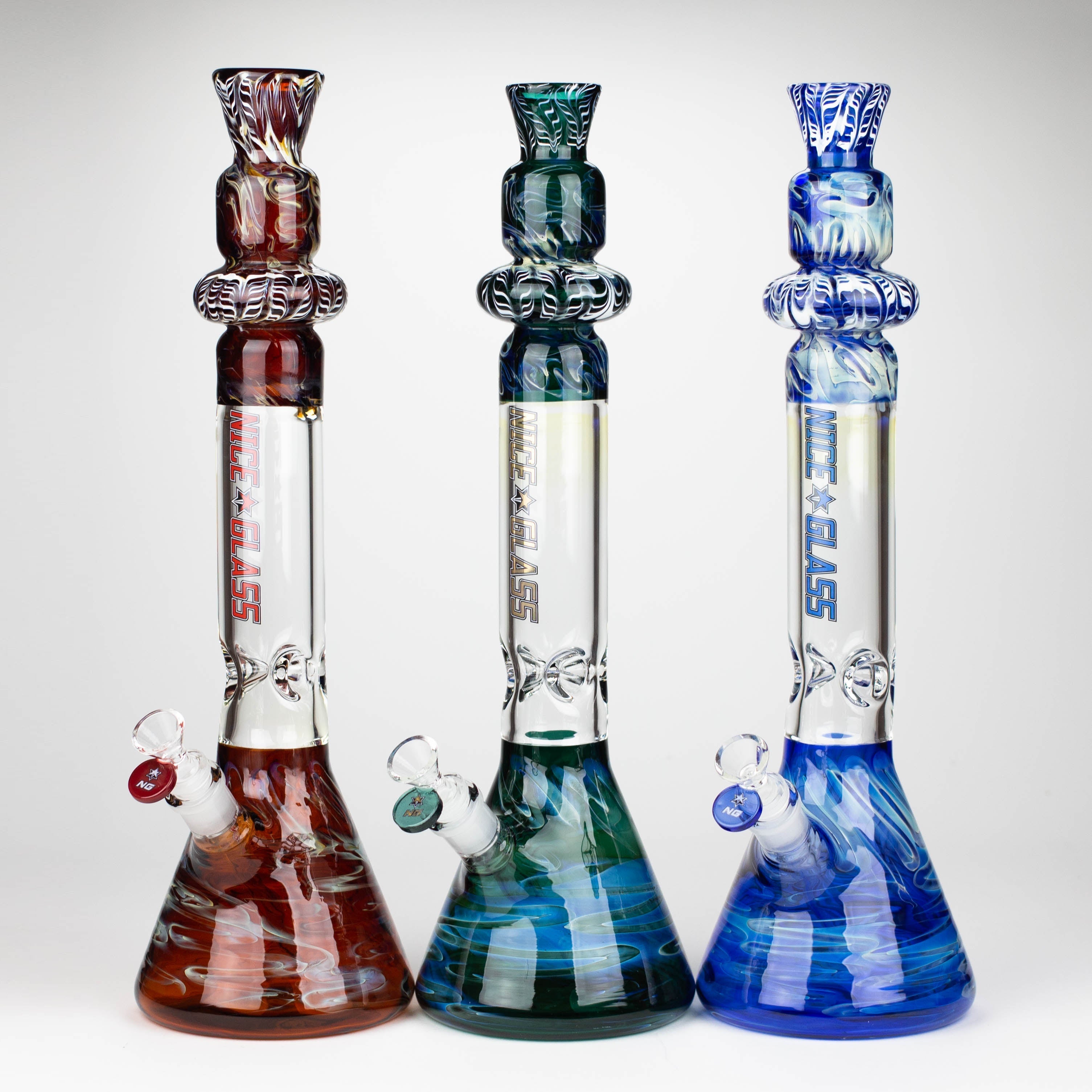 Nice Glass 18 inch Fumed Top Glass Bong