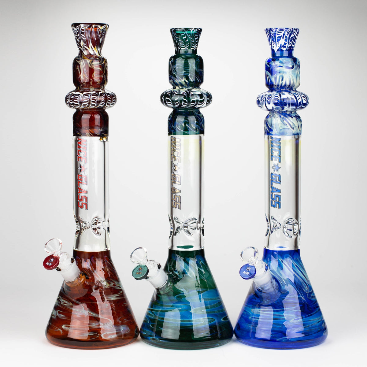 Nice Glass 18 inch Fumed Top Glass Bong