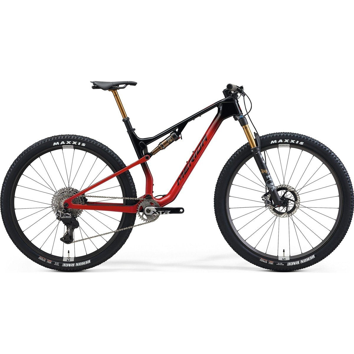 Heldämpad MTB Merida Ninety-Six 9000 Black/Dark Race Red