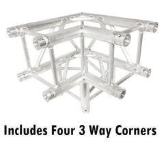 Square Aluminum Truss 8ft. x 8ft. Trade Show Booth Complete Setup Package DJ