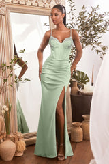Dusty Mint Formal Long Dress Oc021 by Ladivine