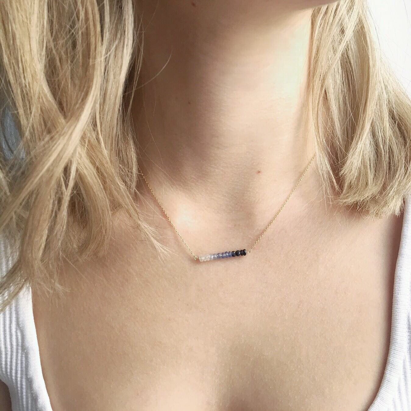 Ombré Sapphire Necklace - Lolabean