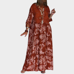 Boho Printed Flow Maxi Dress