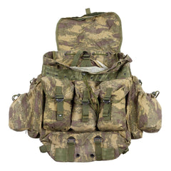 Original Turkish Military 40L Backpack Adjustable Shoulder Straps M2008 Camouflage
