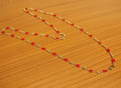 Red necklaces