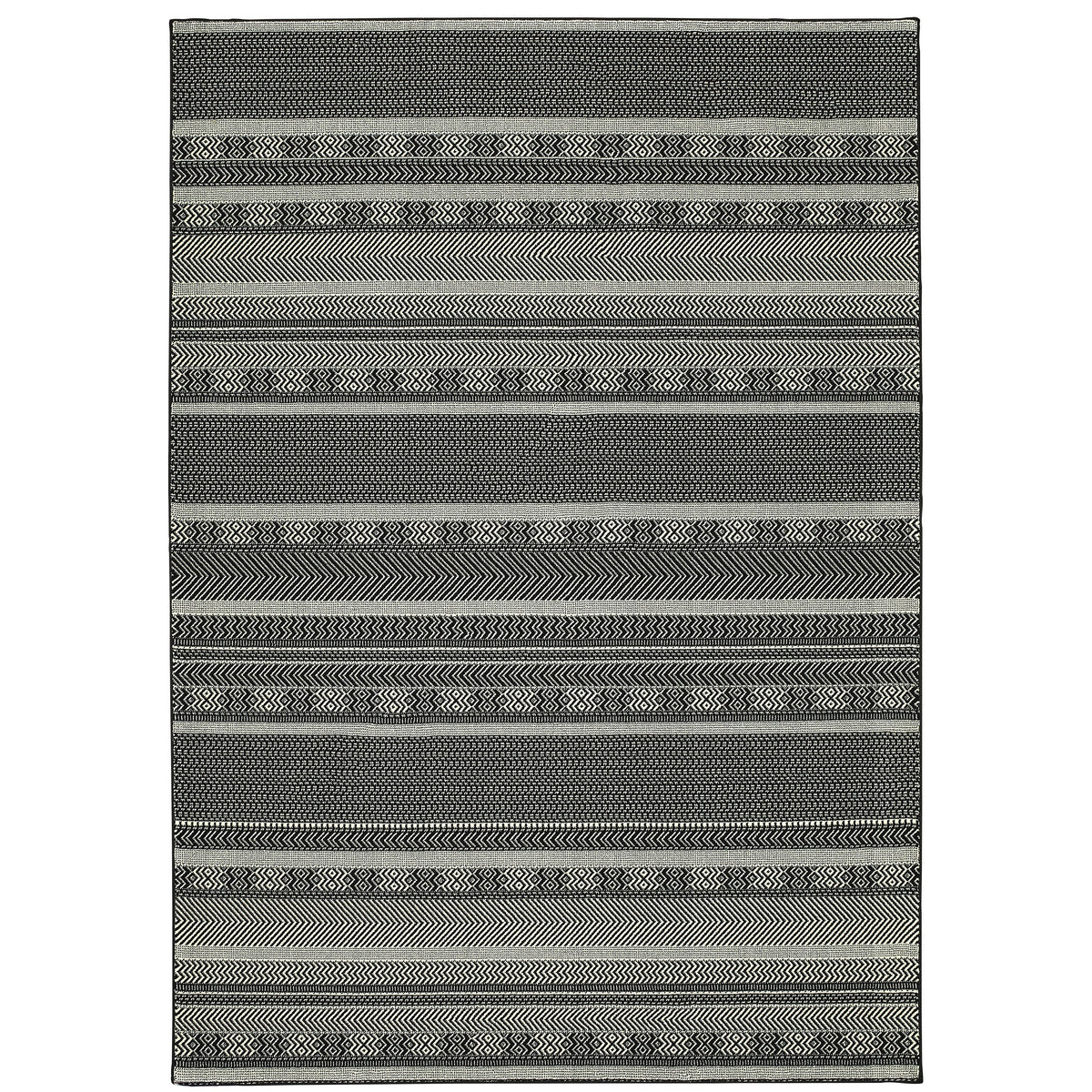 Oriental Weavers Luna 1802K Black/ Ivory 9'10"" x 12'10"" Indoor Area Rug L1802K300390ST