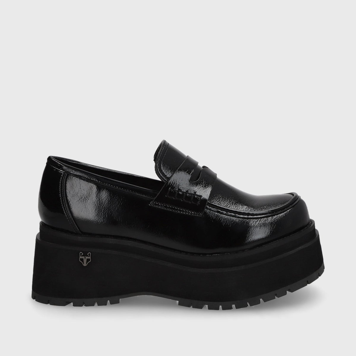 Zapato Plataforma Negro Mujer 15098