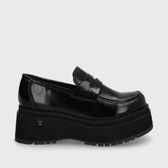Zapato Plataforma Negro Mujer 15098