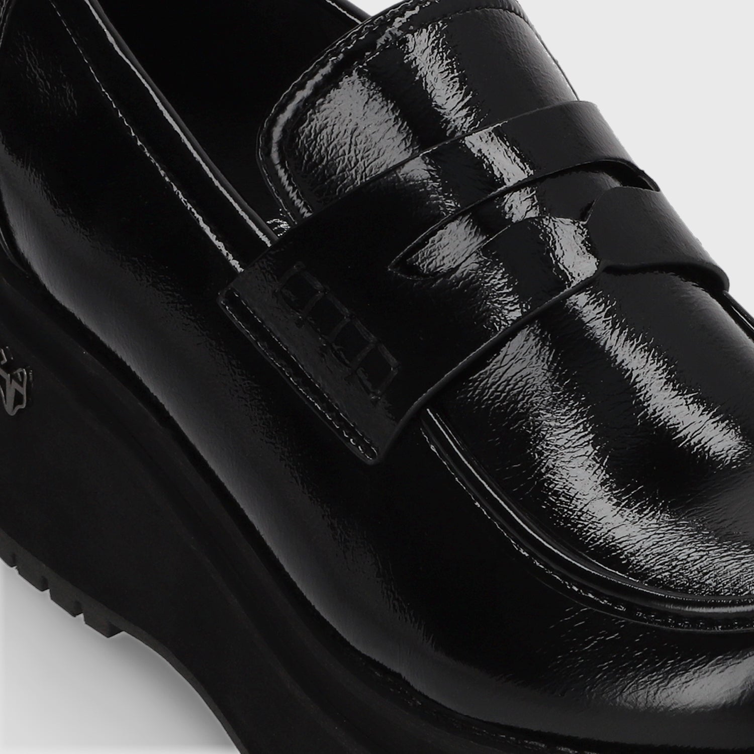 Zapato Plataforma Negro Mujer 15098
