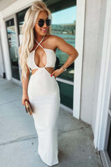 Part of My Charm Ribbed Cutout Maxi Dress - Simply Me Boutique