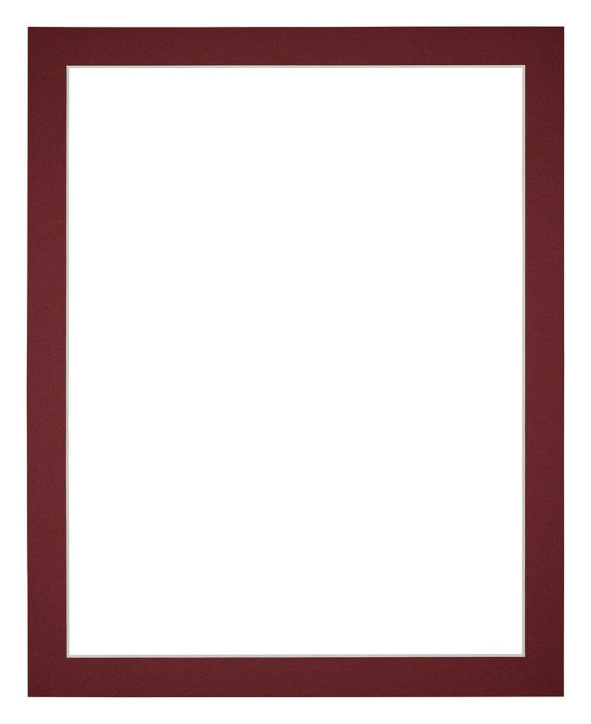 Passepartout 56x71cm Karton Weinrot Rand 3cm Gerade Vorne | Yourdecoration.de