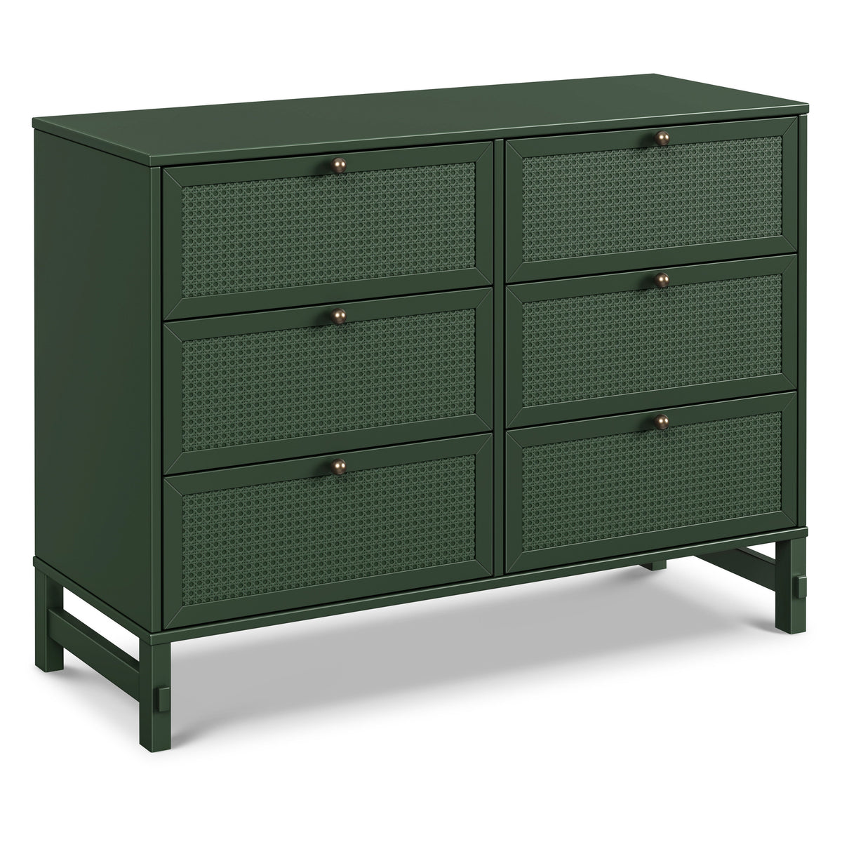M24926FRGR,DaVinci,Margot 6-Drawer Dresser in Forest Green