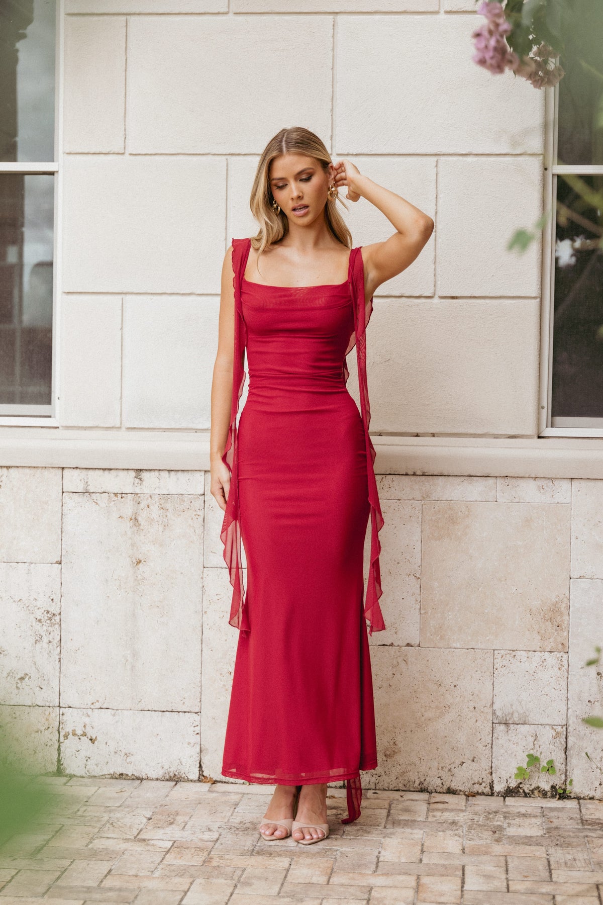 Petal and Pup USA DRESSES Chiara Maxi Dress - Red