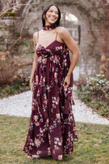 Petal and Pup USA DRESSES Tully Maxi Dress - Berry Floral
