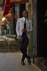 Patterned Mono Collar Jacket