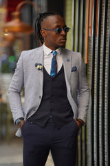 Patterned Mono Collar Jacket