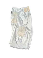 silky gathered lace skirt