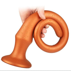 Plug Anal XL long huge Silicone Gold 60cm