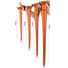 Plug Anal XL long huge Silicone Gold 60cm
