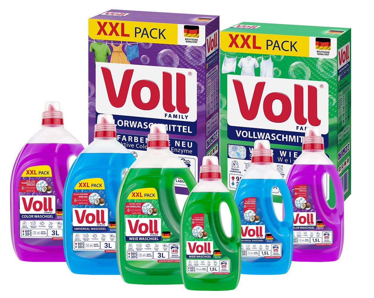 Produkt VOLL Płyny i żele do prania Żel do prania VOLL White 40 Prań 3 l NEW 037618
