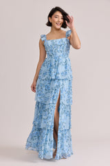 Model: Clarissa; Size: 6; Color: Sky Blue Blossom