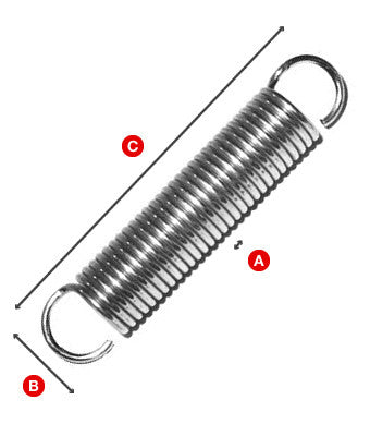 Zinc Plated Tension Springs