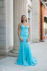 Prom Dress 70802 | Aqua