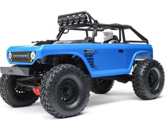 1/10 SCX10 II Deadbolt 4X4 Brushed RTR, Blue