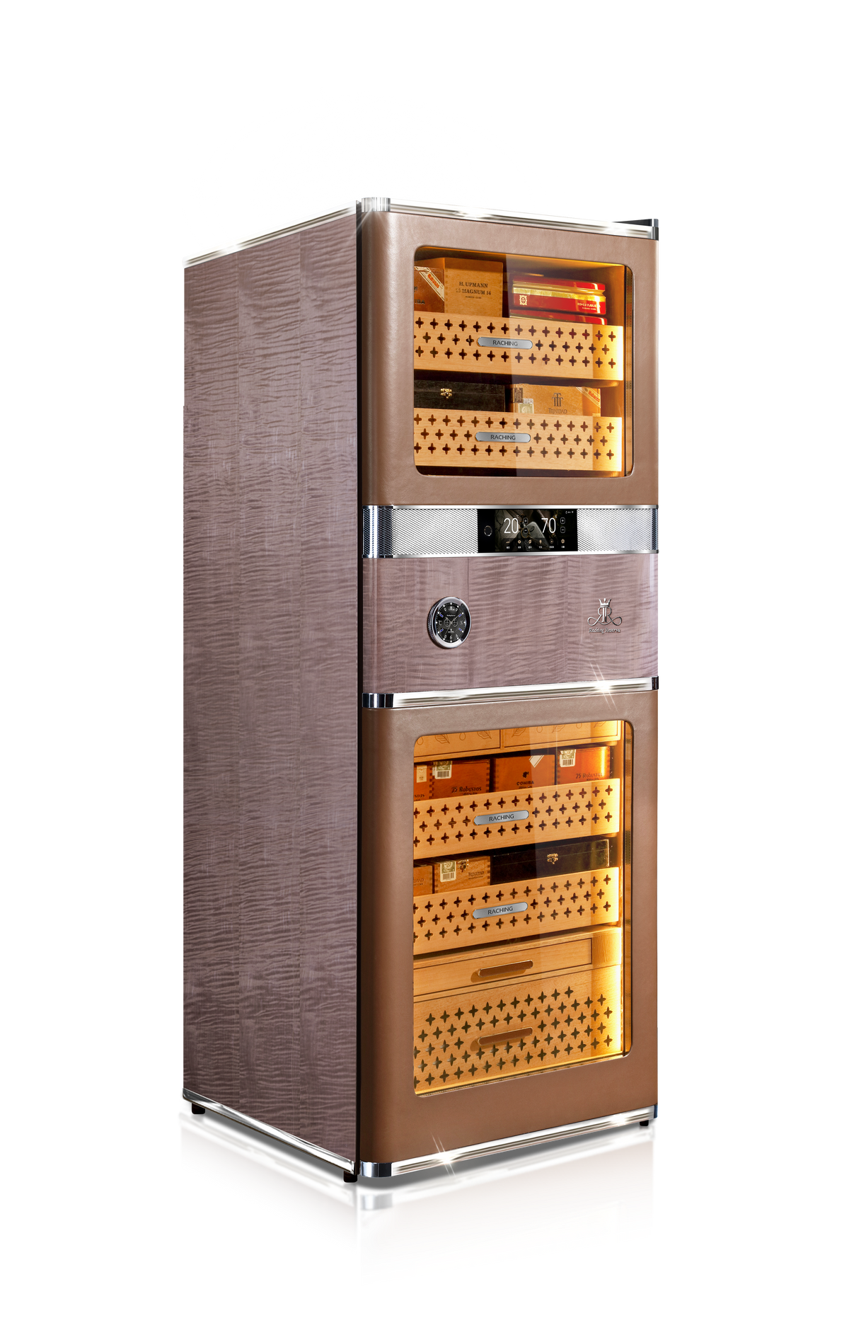 Raching RR880 Smart Cigar Cabinet - Havana Tan