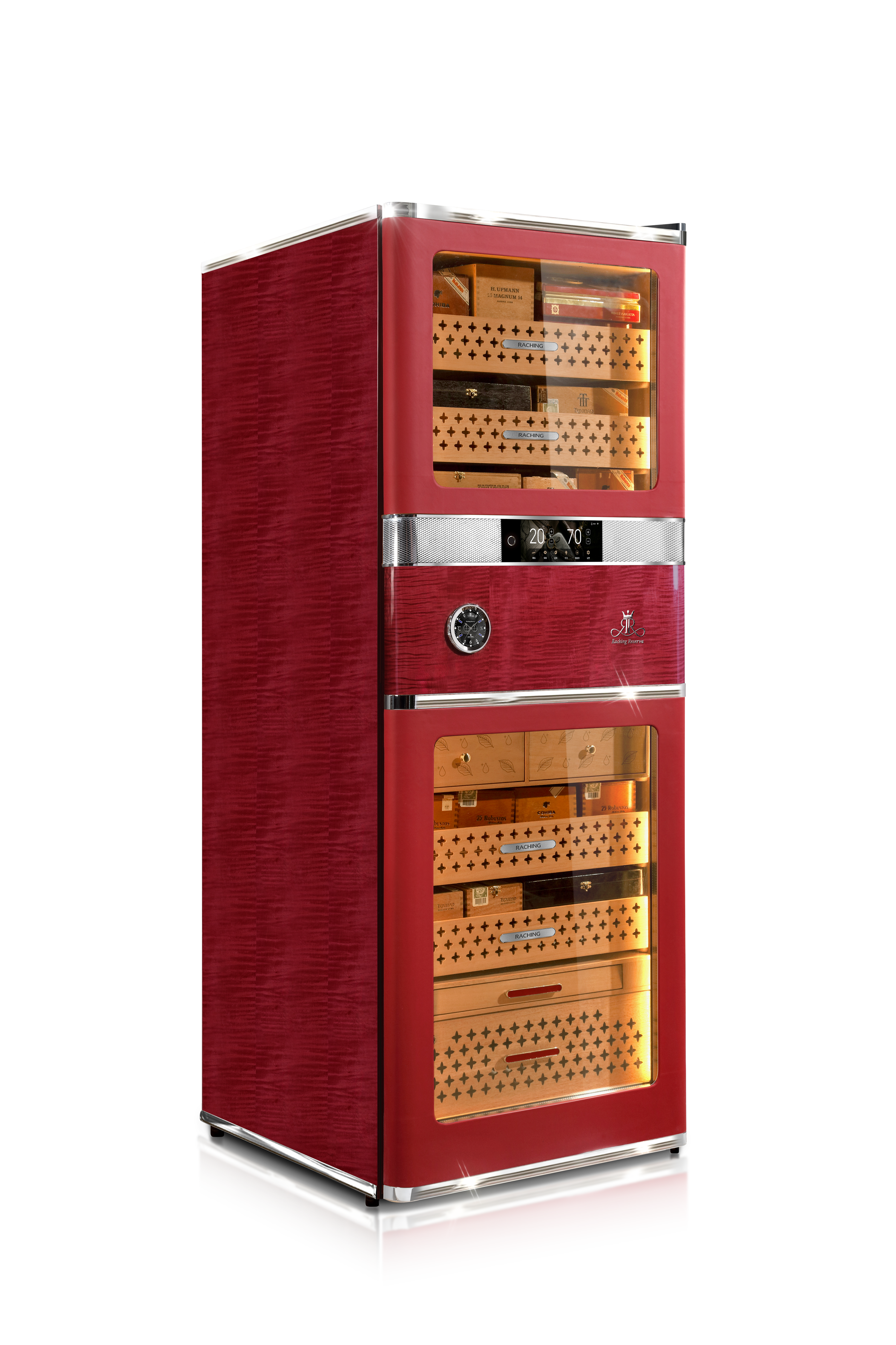 Raching RR880 Smart Cigar Cabinet - San Diego Red