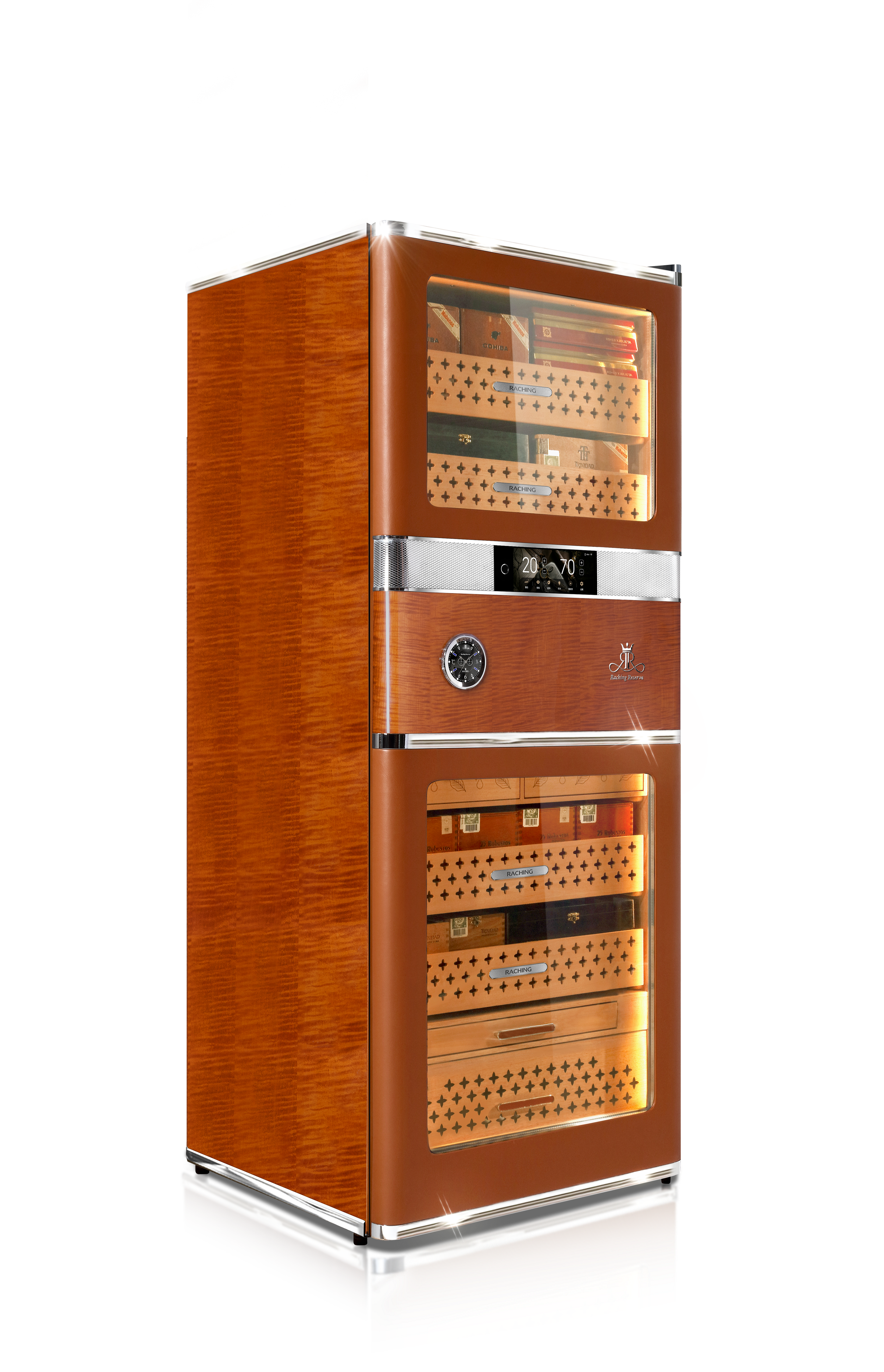 Raching RR880 Smart Cigar Cabinet - Trinidad Brown