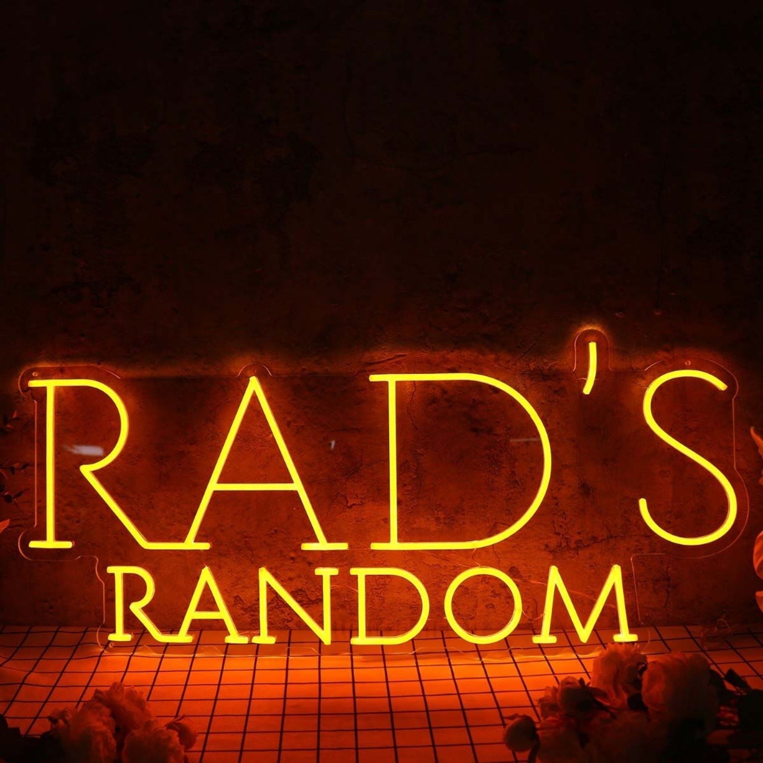 Rads Random Orange Led Neon Sign - Shineneon