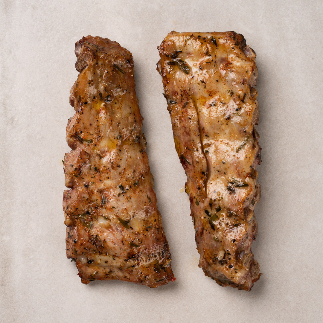 Ribs cotte a bassa temperatura della linea di carne Suino danè