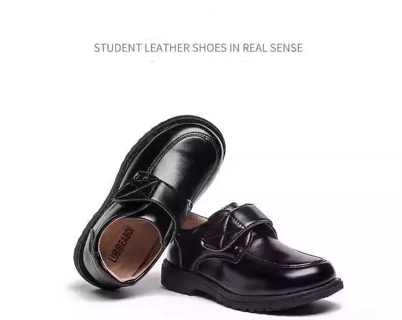 Boys Black Oxford Leather School Shoes