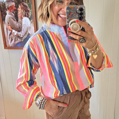 Ivy Jane Ikat Popover Top