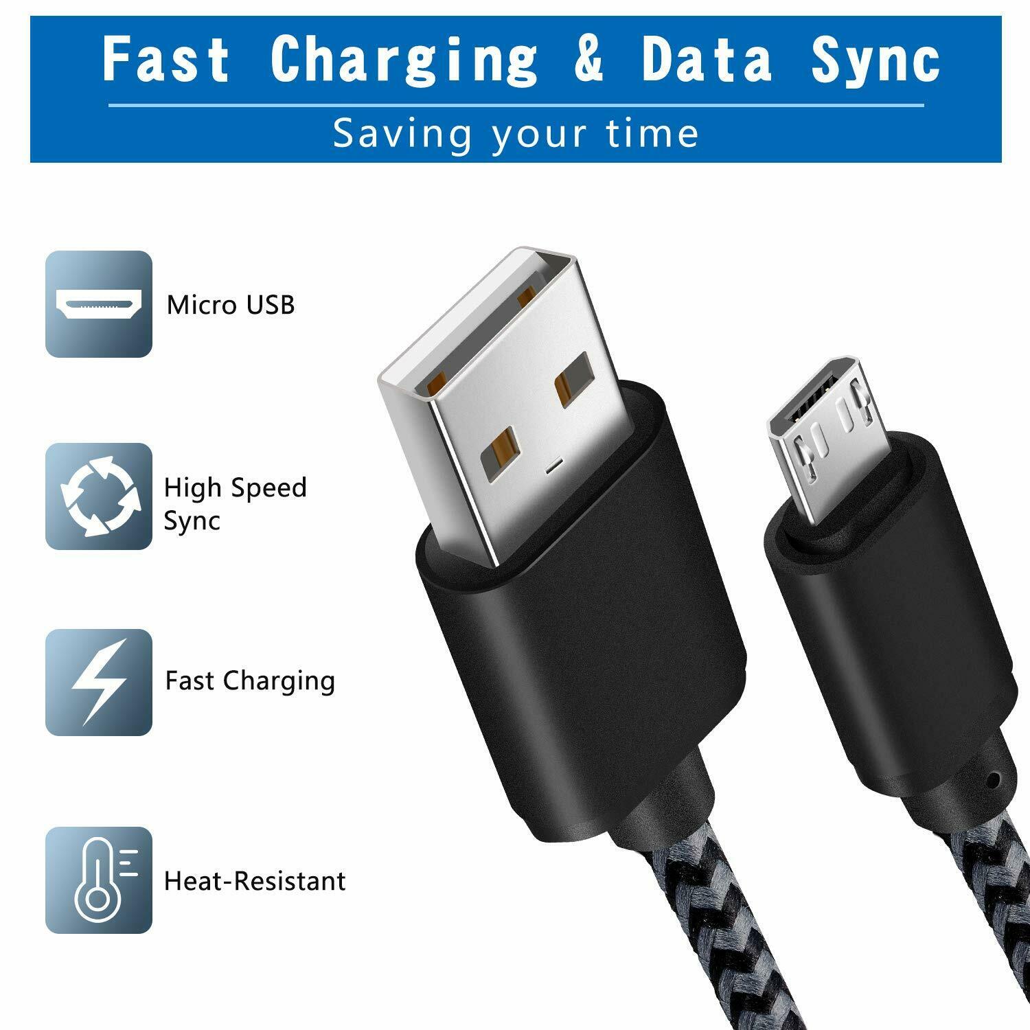 Micro USB Data Sync Opladerkabel til Android Telefoner - Lifafa Denmark