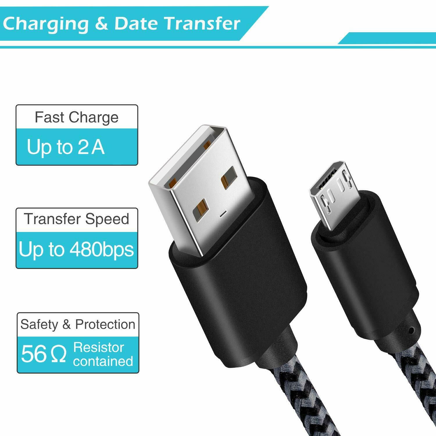Micro USB Data Sync Opladerkabel til Android Telefoner - Lifafa Denmark