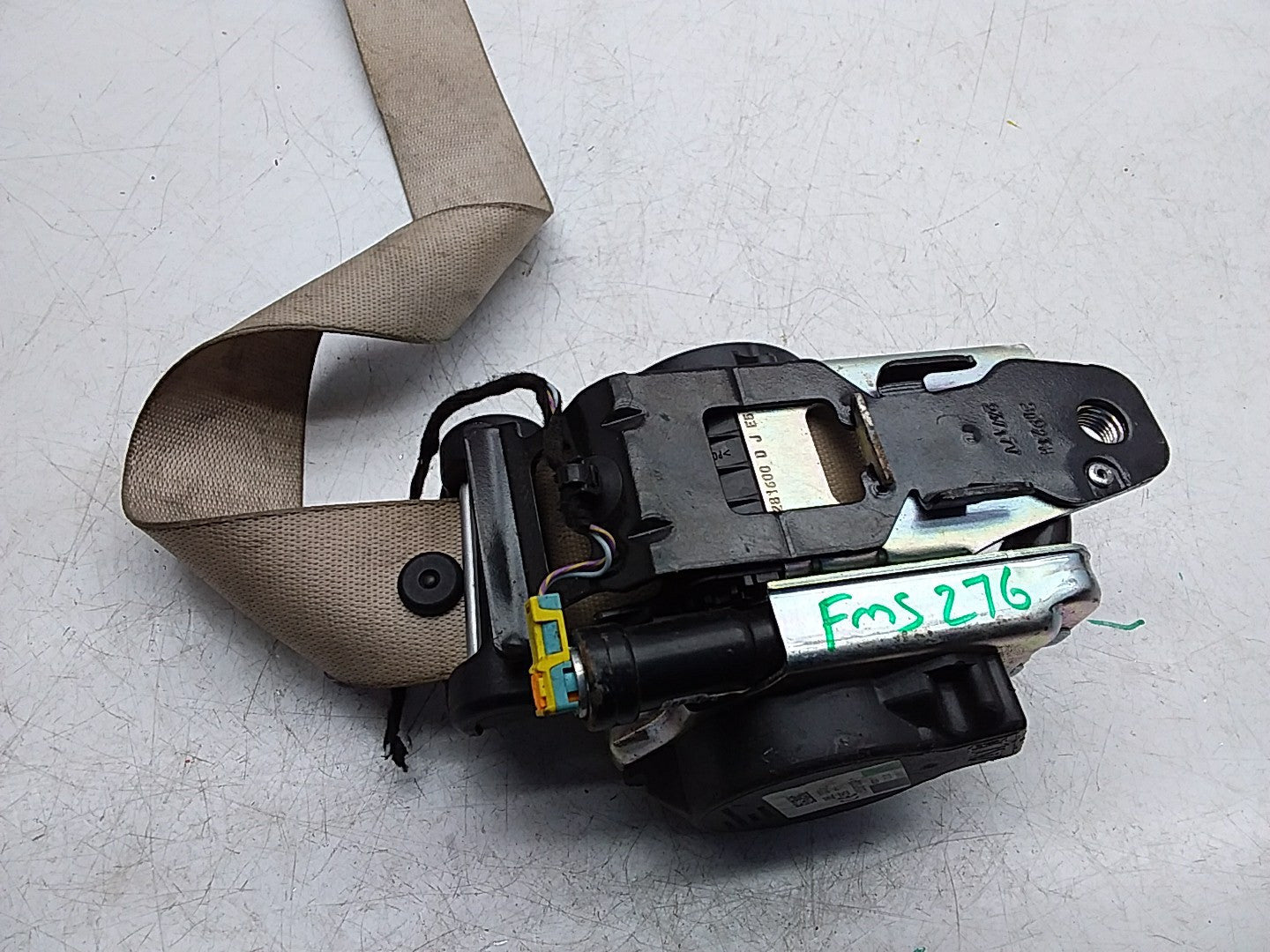 MERCEDES C-CLASS W205 SEAT BELT REAR RIGHT DRIVER SIDE A2388601601 FMS276 OSR