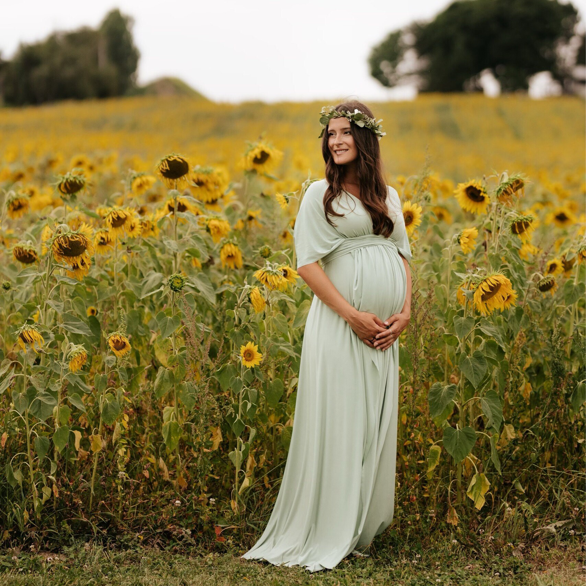Maternity Dress for Baby Shower Photoshoot - Made In USA