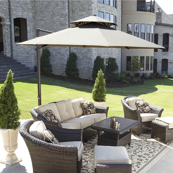 11 ft Cantilever Umbrella Replacement Canopy - Riplock 500