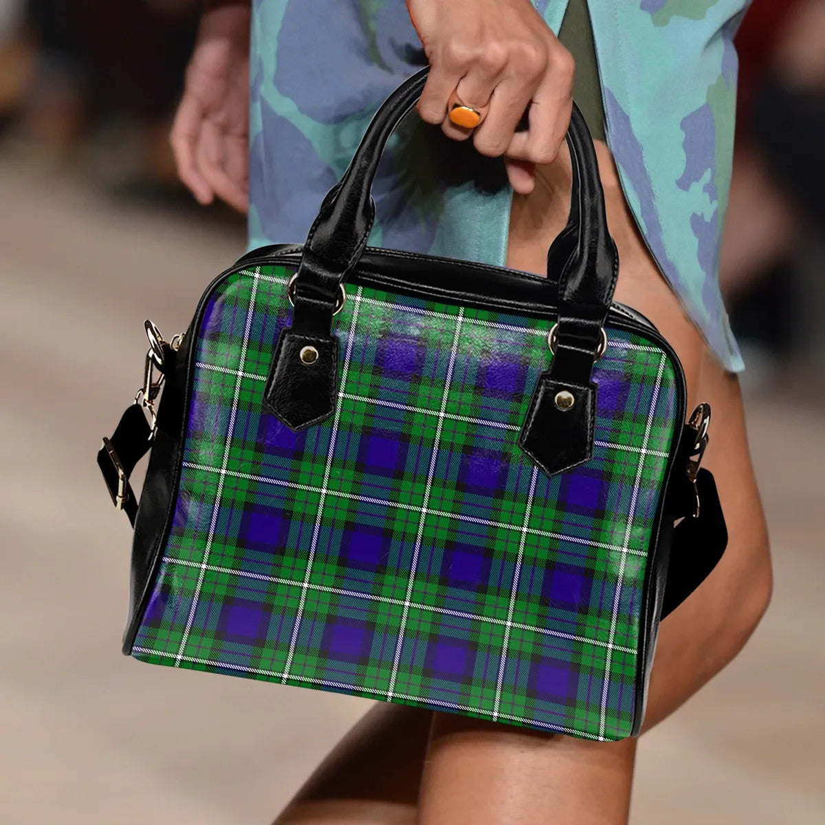 Scottish Alexander Tartan Shoulder Handbag Tartan Plaid 2