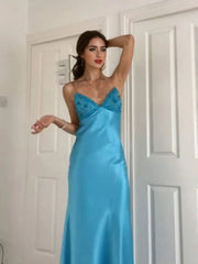 Sexy Blue Mermaid Spaghetti Straps Long Party Prom Dresses To Impress,Evening Dress,13514