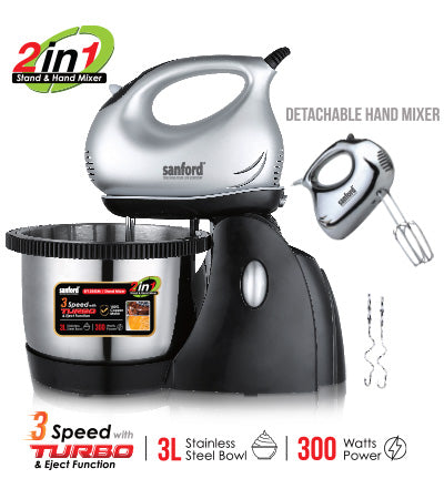 Sanford 300W Stand Mixer - SF 1354SM