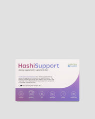 Suplement diety wspierający przy niedoczynności tarczycy i Hashimoto HashiSupport Gardenpharm 60 kapsułek