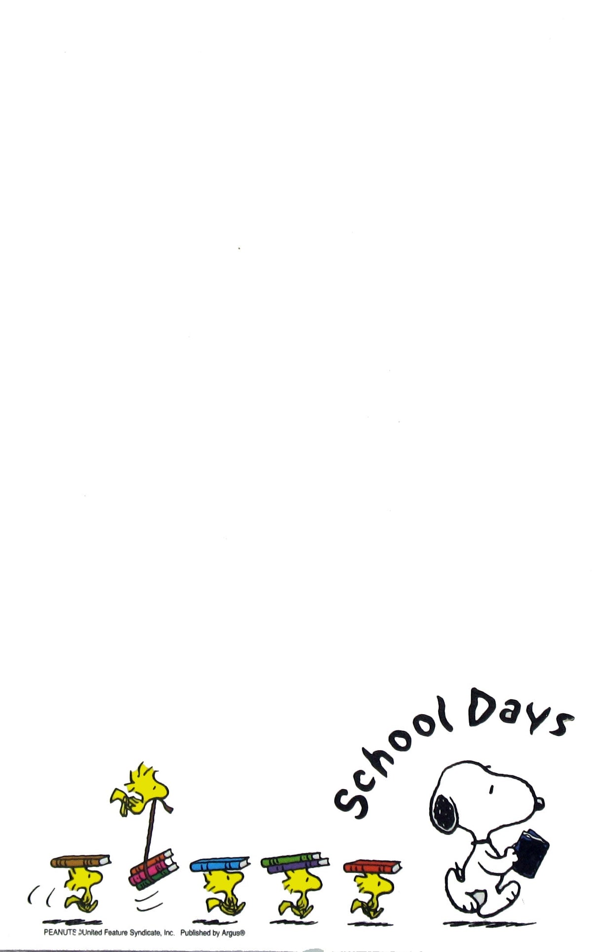 Snoopy Vintage Stationery - School Days - snoopn4pnuts.com